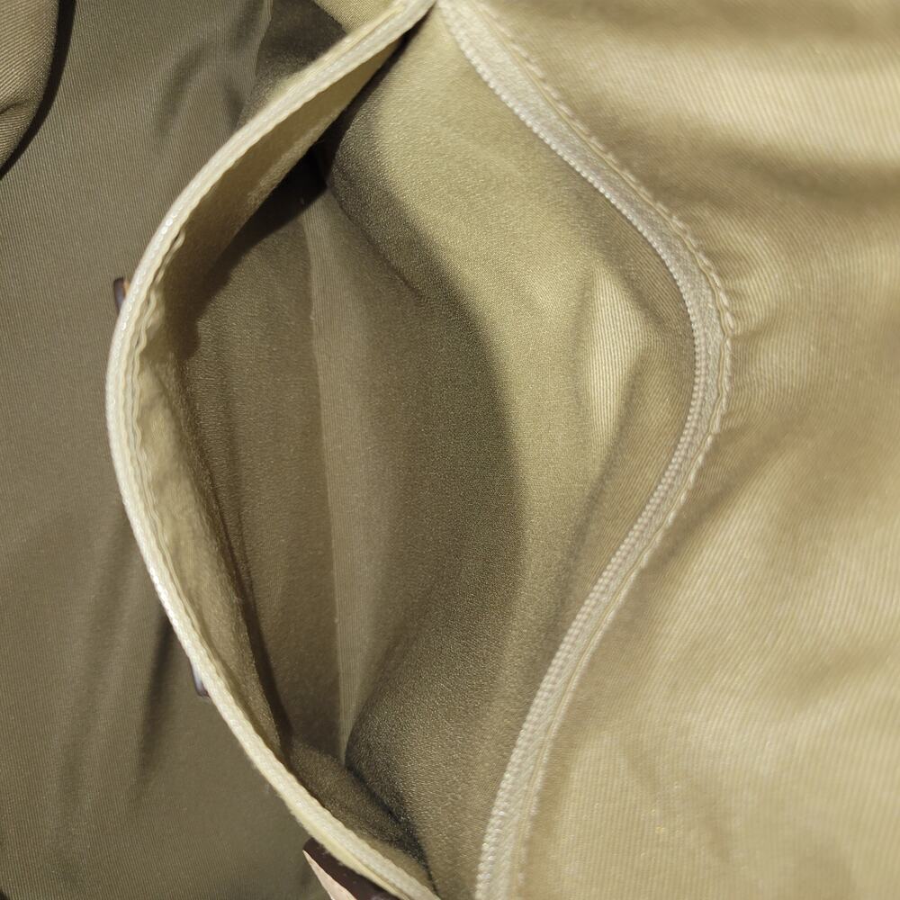 Coach Signature Peyton Cora Domed Satchel Brown Coated Canvas Leather Trim F2618 - Picture 10 of 14